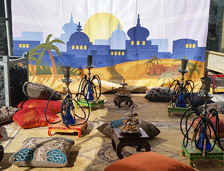 Exotische voorstelling feest