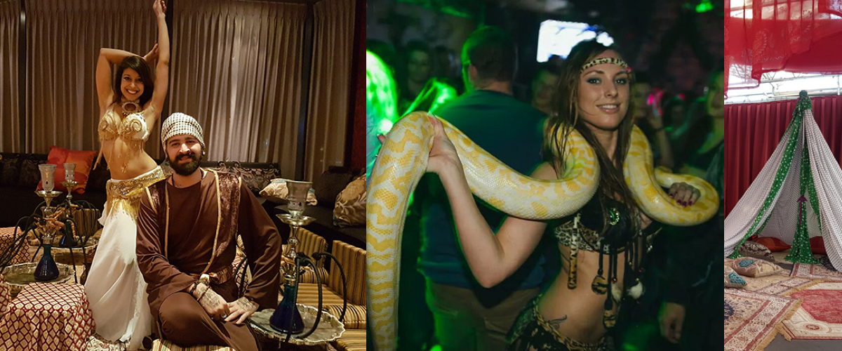 Exotische voorstelling feest